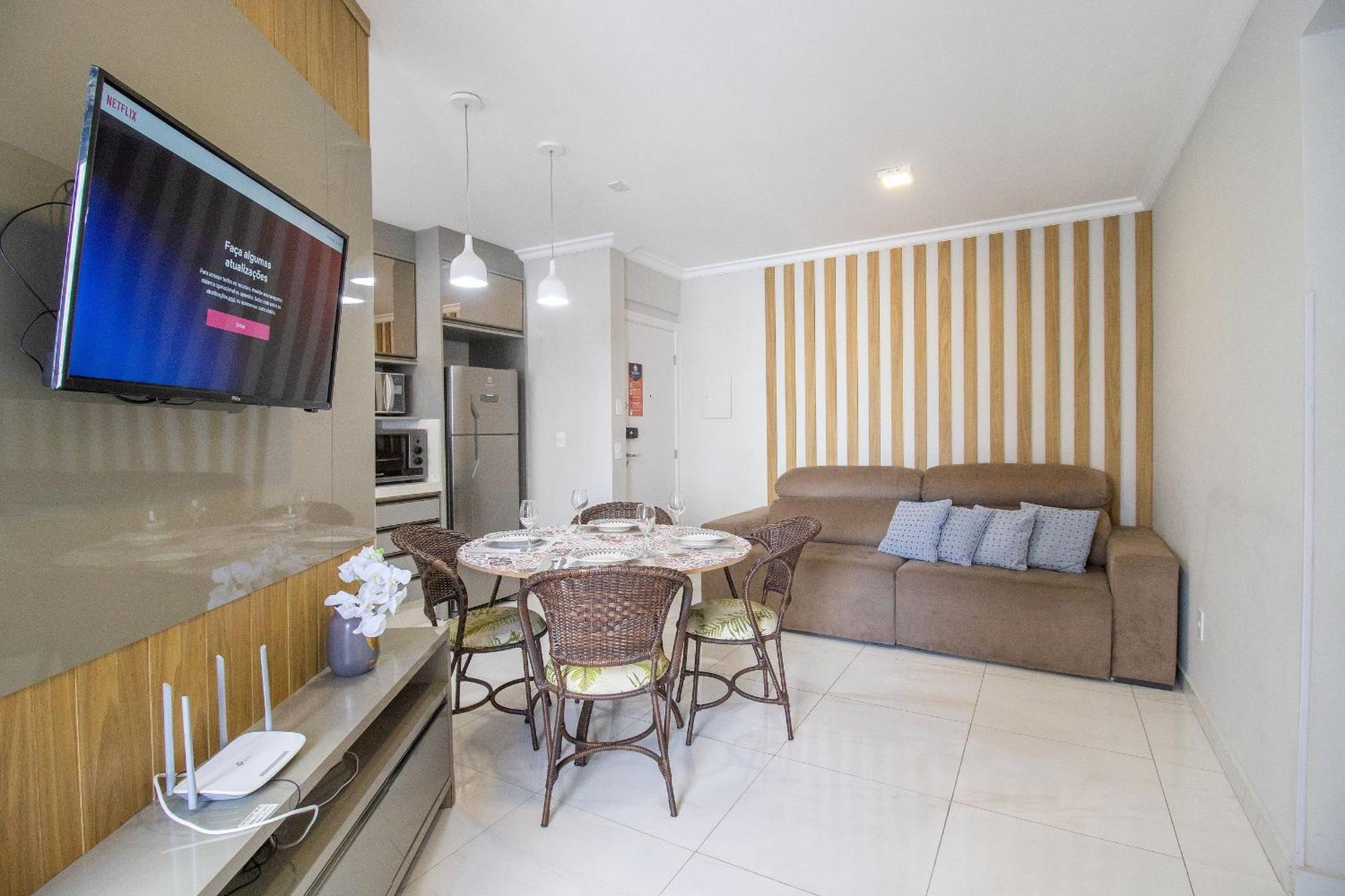 Apartamento Las165 - Av. Central, Climatizado, Conforto, Wi-fi